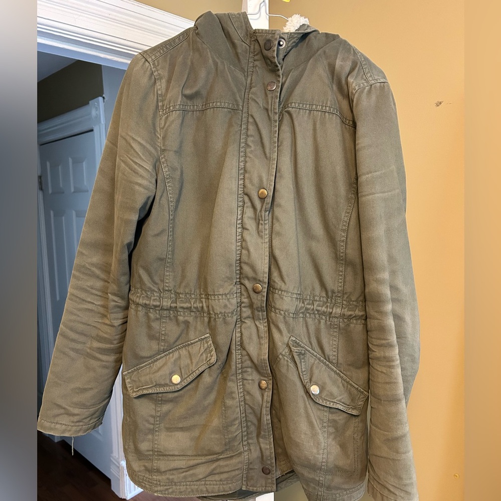 Forever 21 green jacket